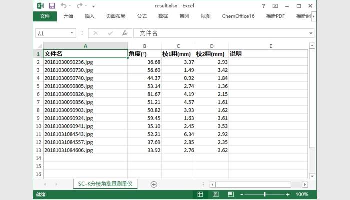 SC-K1型原位活体植物分枝角自动测量仪